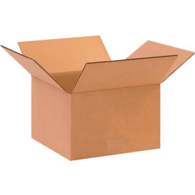 Global Industrial B68621 Global Industrial™ Cardboard Corrugated Boxes, 10"L x 10"W x 6"H, Kraft image.