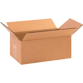 Global Industrial B68609 Global Industrial™ Cardboard Corrugated Boxes, 10"L x 6"W x 4"H, Kraft image.