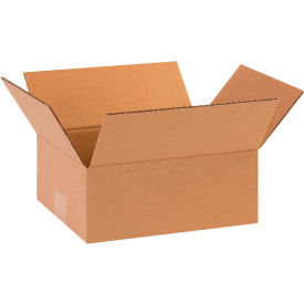 Global Industrial™ Flat Cardboard Corrugated Boxes 10""L x 8""W x 4""H Kraft