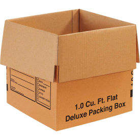 Global Industrial B1638298 Global Industrial™ Deluxe Cardboard Corrugated Boxes, 12"L x 12"W x 12"H, Kraft image.