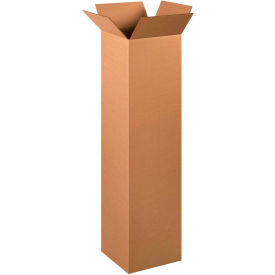Global Industrial™ Tall Cardboard Corrugated Boxes 12""L x 12""W x 48""H Kraft