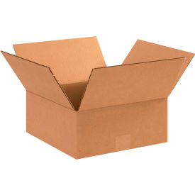 Global Industrial B68655 Global Industrial™ Flat Cardboard Corrugated Boxes, 12"L x 12"W x 5"H, Kraft image.