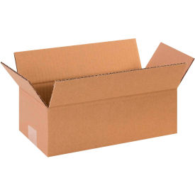 Global Industrial B1878866 Global Industrial™ Long Cardboard Corrugated Boxes, 12"L x 5"W x 4"H, Kraft image.