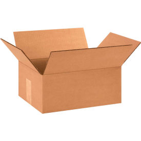 Global Industrial B74895 Global Industrial™ Cardboard Corrugated Boxes, 12"L x 9"W x 5"H, Kraft image.