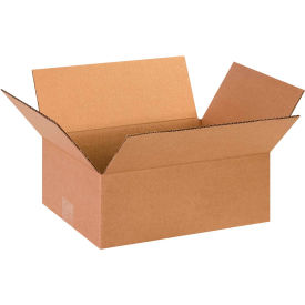 Global Industrial™ Flat Cardboard Corrugated Boxes 13""L x 10""W x 5""H Kraft