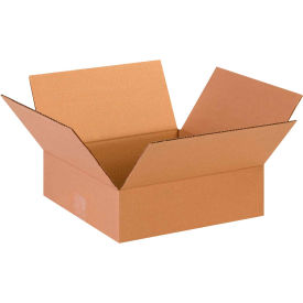 Global Industrial™ Flat Cardboard Corrugated Boxes 13""L x 13""W x 4""H Kraft