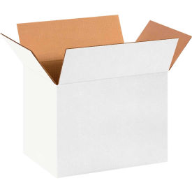 Global Industrial B1878566 Global Industrial™ Cardboard Corrugated Boxes, 14"L x 10"W x 10"H, White image.