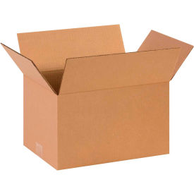 Global Industrial B68687 Global Industrial™ Cardboard Corrugated Boxes, 14"L x 10"W x 8"H, Kraft image.