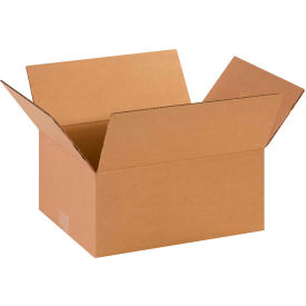 Global Industrial B68691 Global Industrial™ Cardboard Corrugated Boxes, 14"L x 11"W x 6"H, Kraft image.