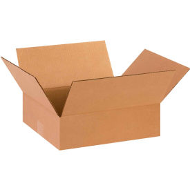 Global Industrial™ Flat Cardboard Corrugated Boxes 14""L x 12""W x 4""H Kraft
