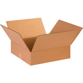 Global Industrial™ Flat Cardboard Corrugated Boxes 14""L x 14""W x 4""H Kraft