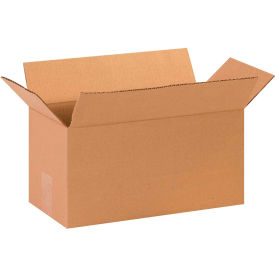 Global Industrial B68683 Global Industrial™ Long Cardboard Corrugated Boxes, 14"L x 7"W x 7"H, Kraft image.