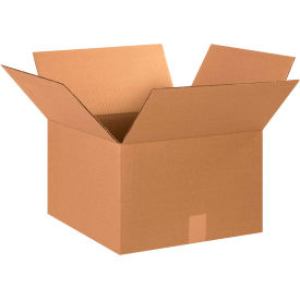 Global Industrial B68716 Global Industrial™ Cardboard Corrugated Boxes, 15"L x 15"W x 10"H, Kraft image.