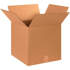 Global Industrial B68718 Global Industrial™ Cube Cardboard Corrugated Boxes, 15"L x 15"W x 15"H, Kraft image.