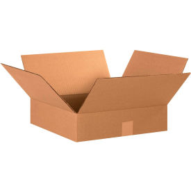 Global Industrial™ Flat Cardboard Corrugated Boxes 15""L x 15""W x 4""H Kraft