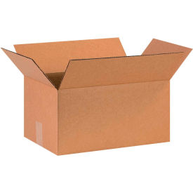 Global Industrial B68725 Global Industrial™ Cardboard Corrugated Boxes, 16"L x 10"W x 8"H, Kraft image.