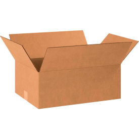 Global Industrial B1638723 Global Industrial™ Cardboard Corrugated Boxes, 16"L x 12"W x 7"H, Kraft image.