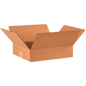 Global Industrial™ Flat Cardboard Corrugated Boxes 16""L x 14""W x 4""H Kraft