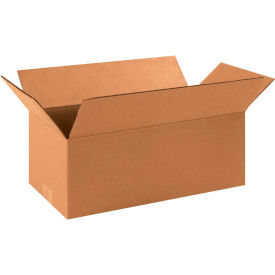 Global Industrial™ Long Cardboard Corrugated Boxes 16""L x 8""W x 6""H Kraft