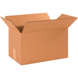 Global Industrial B2205814 Global Industrial™ Cardboard Corrugated Boxes, 16"L x 9"W x 9"H, Kraft image.