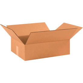 Global Industrial™ Flat Cardboard Corrugated Boxes 17-1/2""L x 12""W x 3""H Kraft