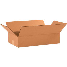 Global Industrial™ Flat Cardboard Corrugated Boxes 18""L x 10""W x 4""H Kraft