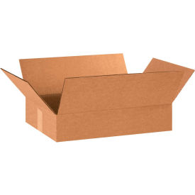 Global Industrial™ Flat Cardboard Corrugated Boxes 18""L x 12""W x 3""H Kraft