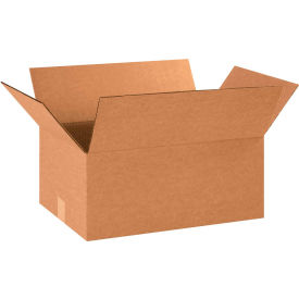 Global Industrial B68759 Global Industrial™ Cardboard Corrugated Boxes, 18"L x 12"W x 8"H, Kraft image.