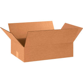 Global Industrial™ Flat Cardboard Corrugated Boxes 18""L x 13""W x 5""H Kraft