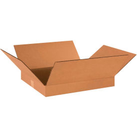 Global Industrial™ Flat Cardboard Corrugated Boxes 18""L x 16""W x 2""H Kraft