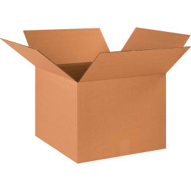 Global Industrial B68776 Global Industrial™ Cardboard Corrugated Boxes, 18"L x 18"W x 14"H, Kraft image.