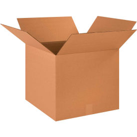 Global Industrial B68777 Global Industrial™ Cardboard Corrugated Boxes, 18"L x 18"W x 16"H, Kraft image.