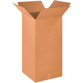 Global Industrial B68780 Global Industrial™ Tall Cardboard Corrugated Boxes, 18"L x 18"W x 36"H, Kraft image.