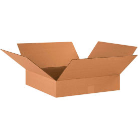 Global Industrial™ Flat Cardboard Corrugated Boxes 18""L x 18""W x 4""H Kraft