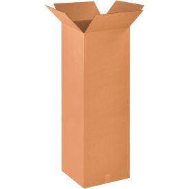 Tall Cardboard Corrugated Boxes, 18"L x 18"W x 48"H, Kraft view 2