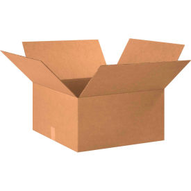 Global Industrial B1638725 Global Industrial™ Cardboard Corrugated Boxes, 18-1/2"L x 18-1/2"W x 9"H, Kraft image.