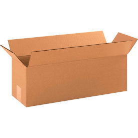 Global Industrial B68751 Global Industrial™ Long Cardboard Corrugated Boxes, 18"L x 6"W x 6"H, Kraft image.