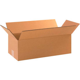 Global Industrial B68752 Global Industrial™ Long Cardboard Corrugated Boxes, 18"L x 8"W x 6"H, Kraft image.