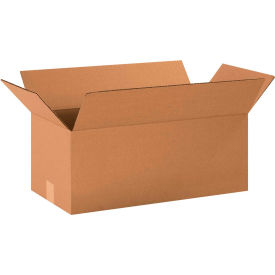 Global Industrial™ Long Cardboard Corrugated Boxes 20""L x 10""W x 8""H Kraft