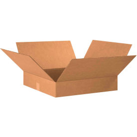 Global Industrial™ Flat Cardboard Corrugated Boxes 20""L x 20""W x 4""H Kraft