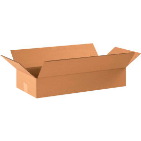 Global Industrial™ Flat Cardboard Corrugated Boxes 22""L x 10""W x 4""H Kraft