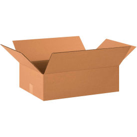 Global Industrial B2077698 Global Industrial™ Cardboard Corrugated Boxes, 22"L x 16"W x 8"H, Kraft image.