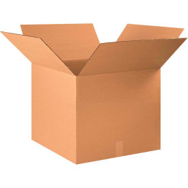 Global Industrial B39725 Global Industrial™ Cardboard Corrugated Boxes, 22"L x 22"W x 18"H, Kraft image.