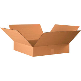 Global Industrial™ Flat Cardboard Corrugated Boxes 22""L x 22""W x 4""H Kraft