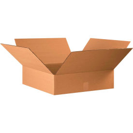 Global Industrial™ Flat Cardboard Corrugated Boxes 22""L x 22""W x 6""H Kraft