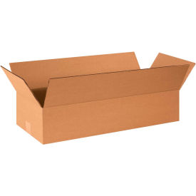 Global Industrial™ Flat Cardboard Corrugated Boxes 24""L x 10""W x 4""H Kraft