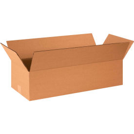 Global Industrial™ Flat Cardboard Corrugated Boxes 24""L x 10""W x 6""H Kraft