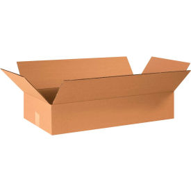 Global Industrial™ Flat Cardboard Corrugated Boxes 24""L x 12""W x 4""H Kraft