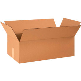 Global Industrial B68844 Global Industrial™ Cardboard Corrugated Boxes, 24"L x 12-1/2"W x 8"H, Kraft image.