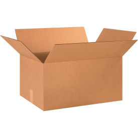 Global Industrial B2077625 Global Industrial™ Cardboard Corrugated Boxes, 24"L x 16"W x 13"H, Kraft image.